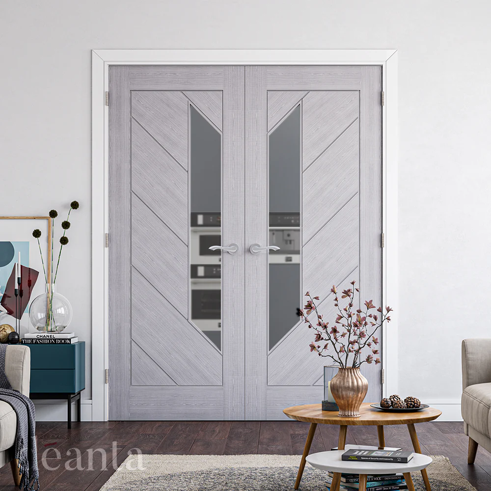 Deanta Torino Light Grey Ash Glazed FD30 FSC® Internal Fire Door - Image 3