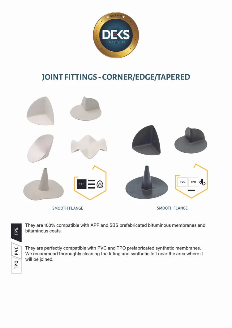DEKS Flat Roof Internal Corner Joint L130 - TPE - Image 4